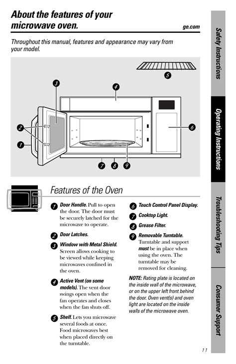 freestanding oven with microwave pdf manual